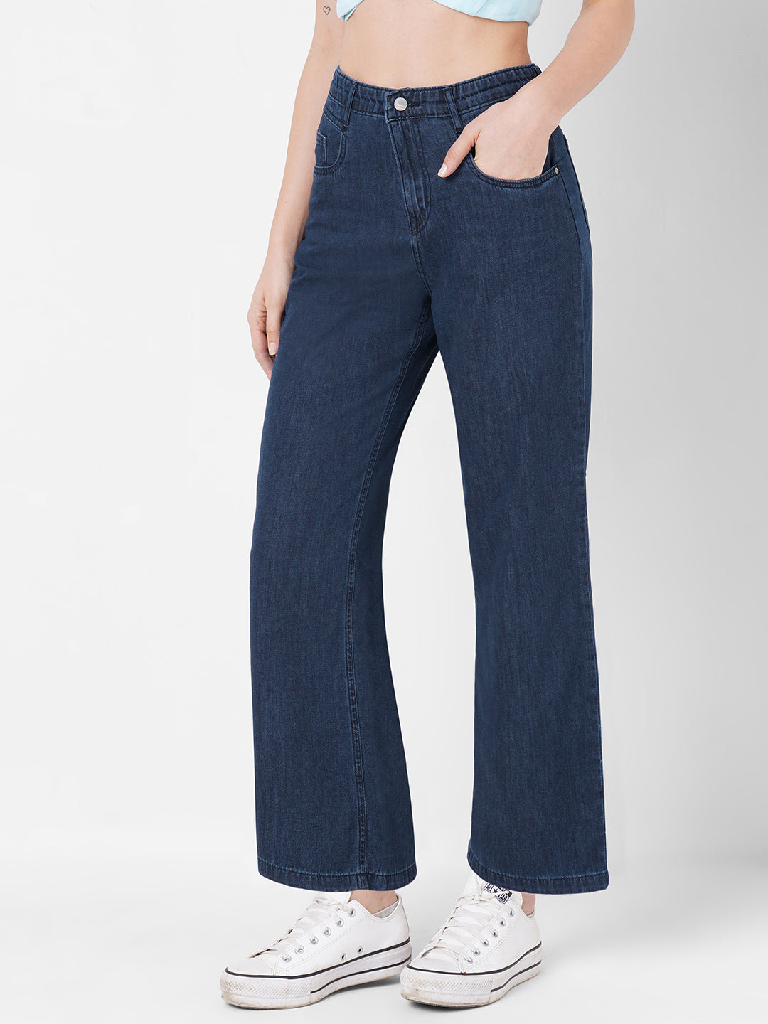 Women High-Rise Wide Leg Jeans