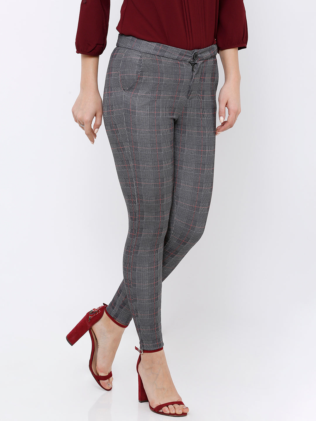 Women High-Rise Skinny Fit Treggings