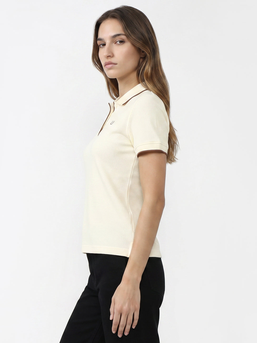 Women Ivory Polo T-Shirt