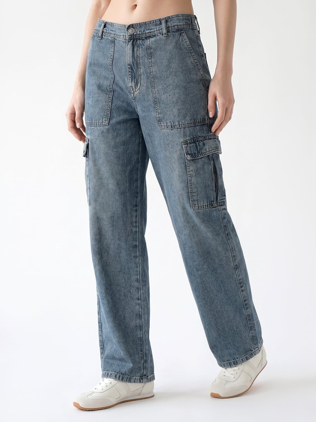 Women Blue Cargo