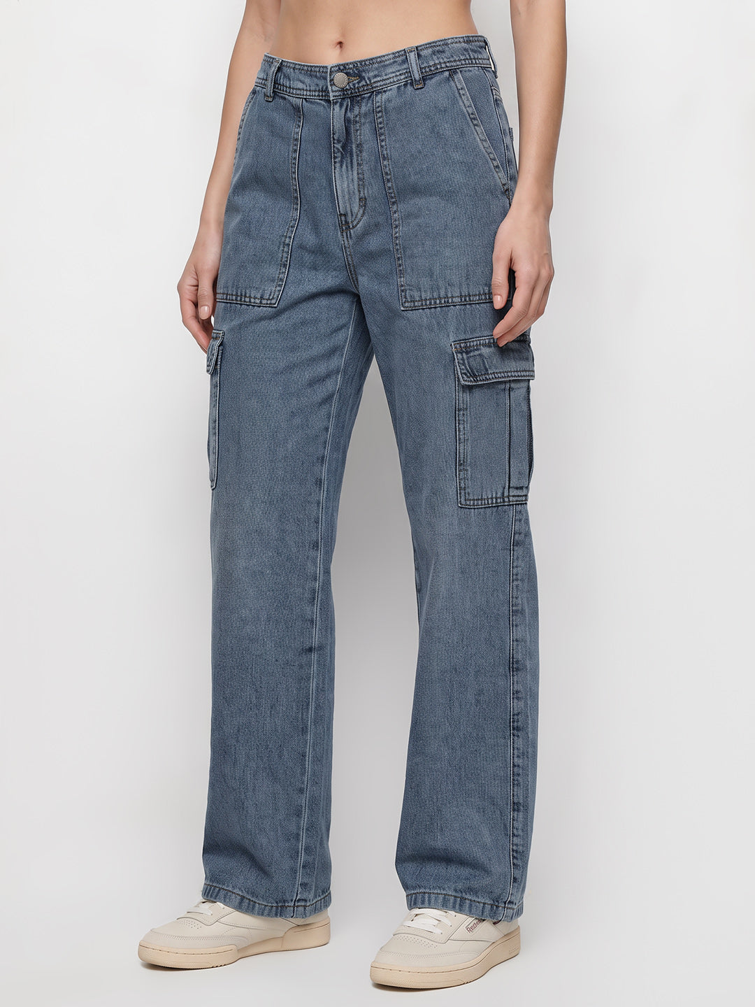 Women Blue Cargo