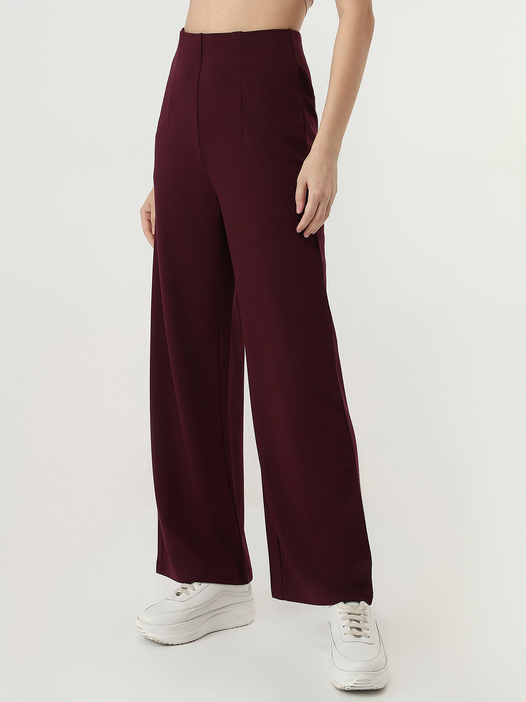 Women Wine High-Rise Treggings