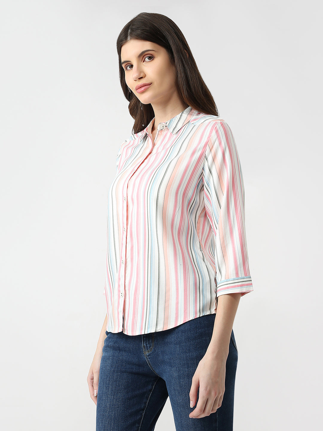 Women Multi Stripe Shirt