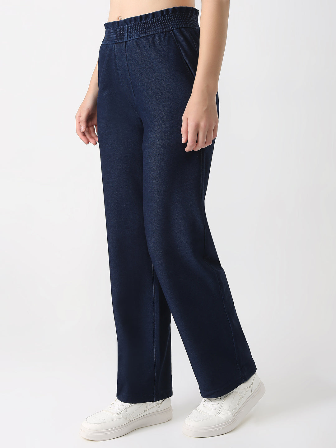 Women High-Rise Wide Leg Trousers
