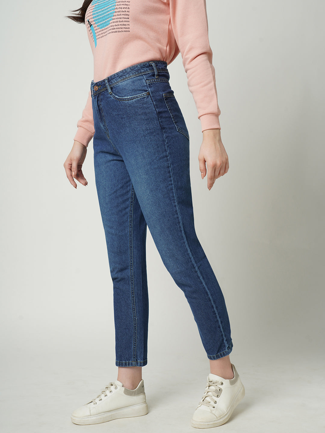 Women High-Rise Slim Straight Fit Jeans