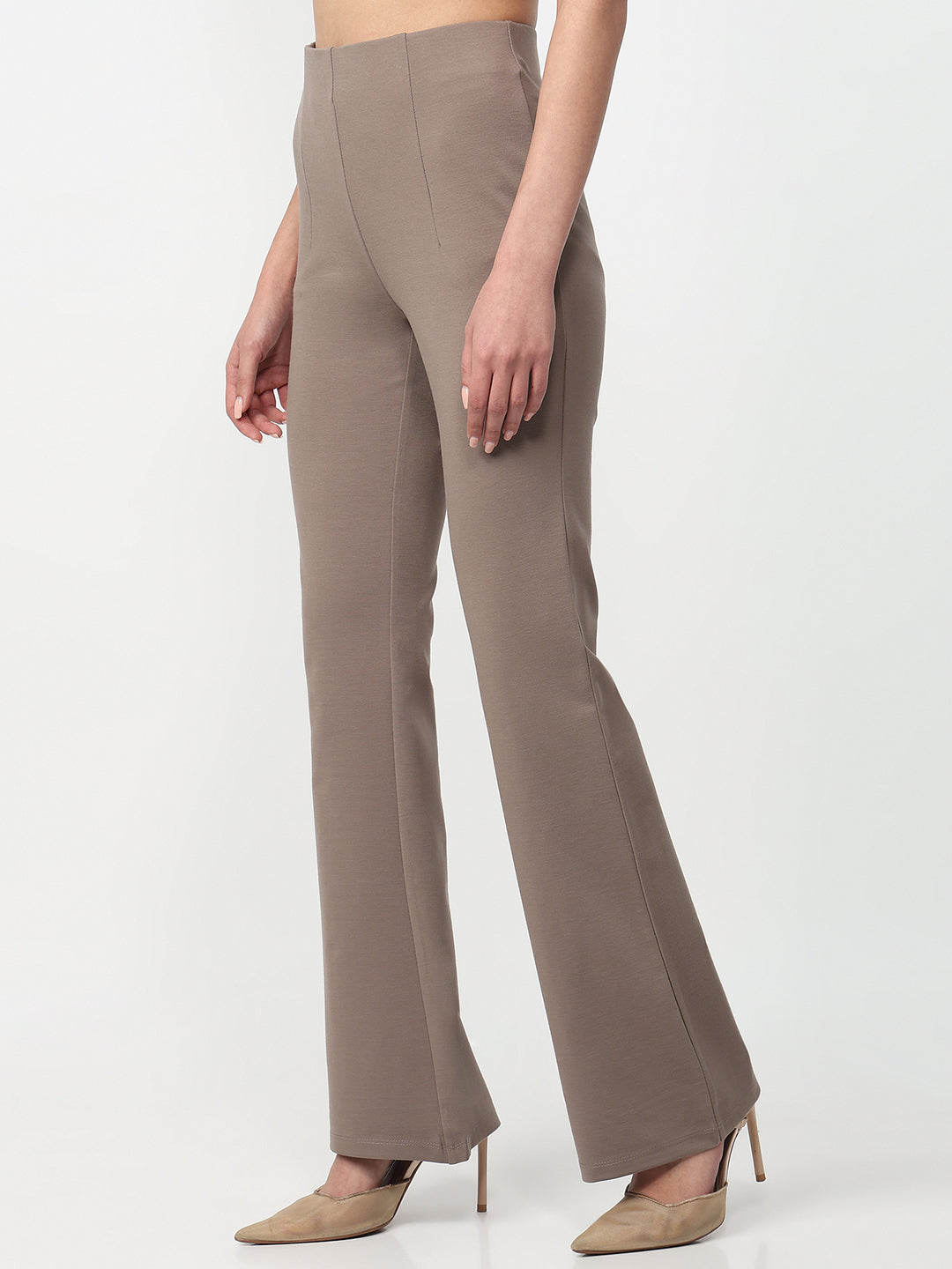 Women E Fawn High-Rise Flare Treggings