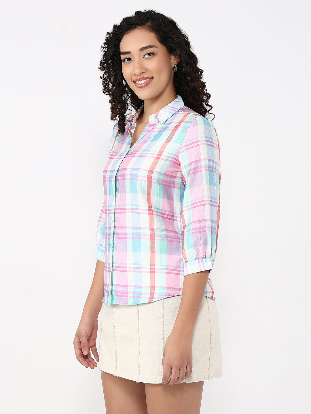 Women Multi Checks Shirt