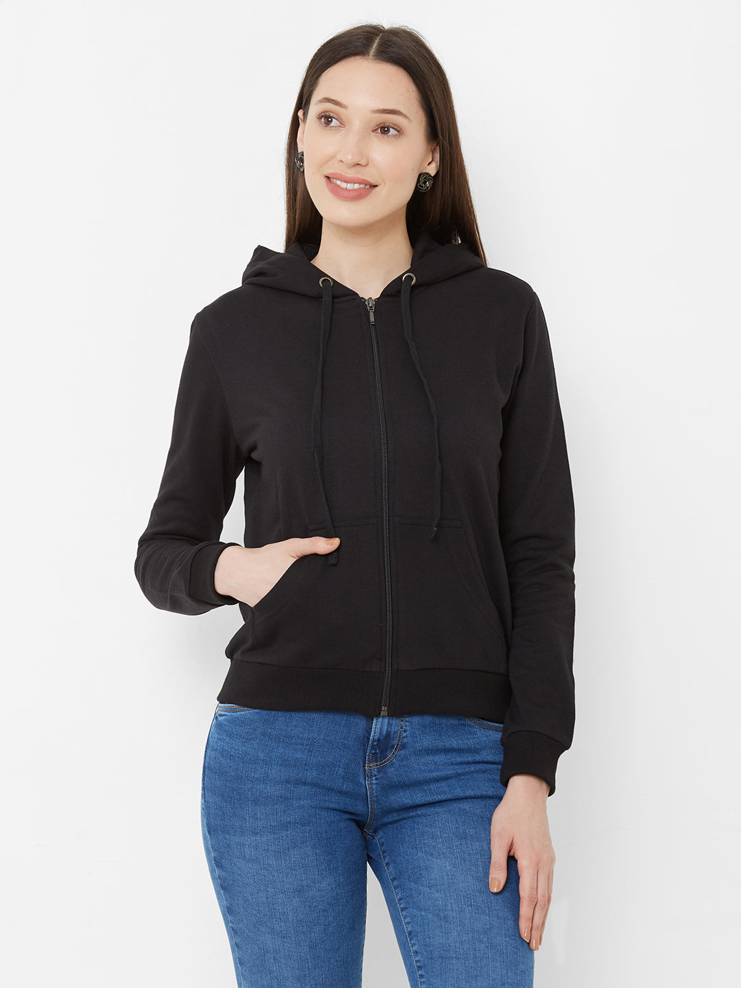 Women Black Sweatshirt