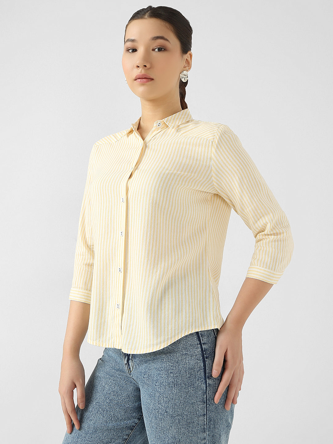 Women Slim Fit Striped Shirts