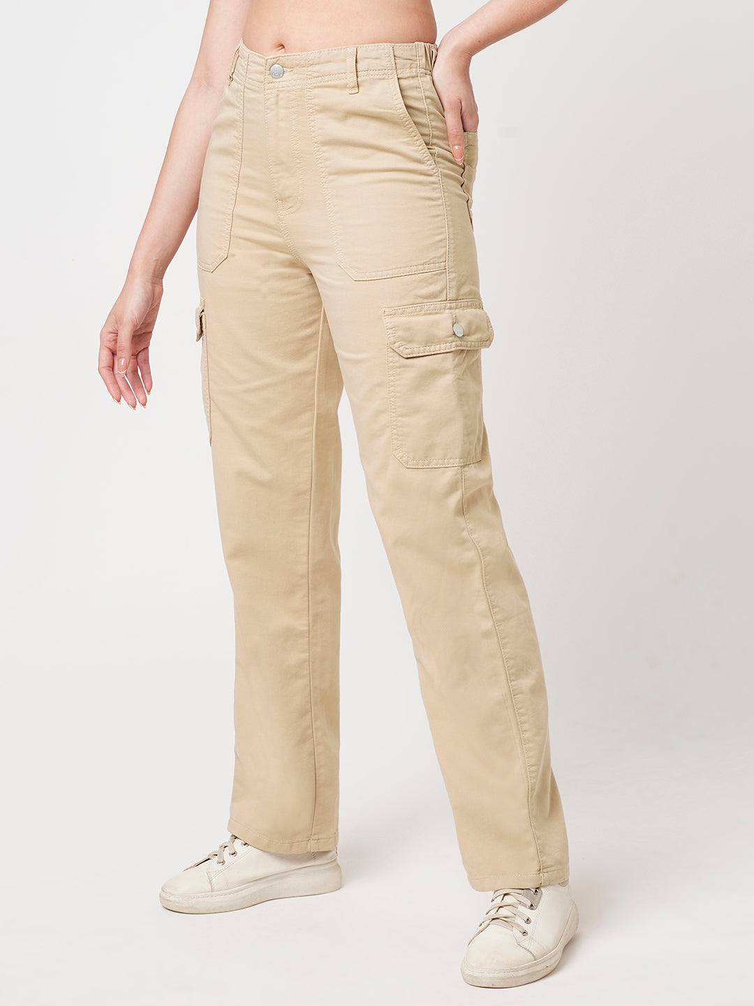 Women Oatmilk High-Rise Cargo