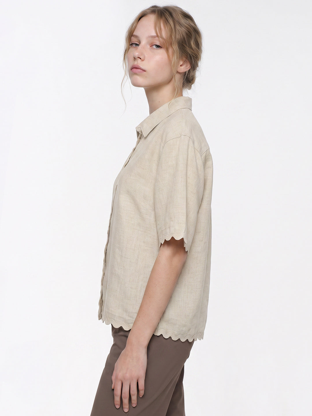 Natural Crop Shirt