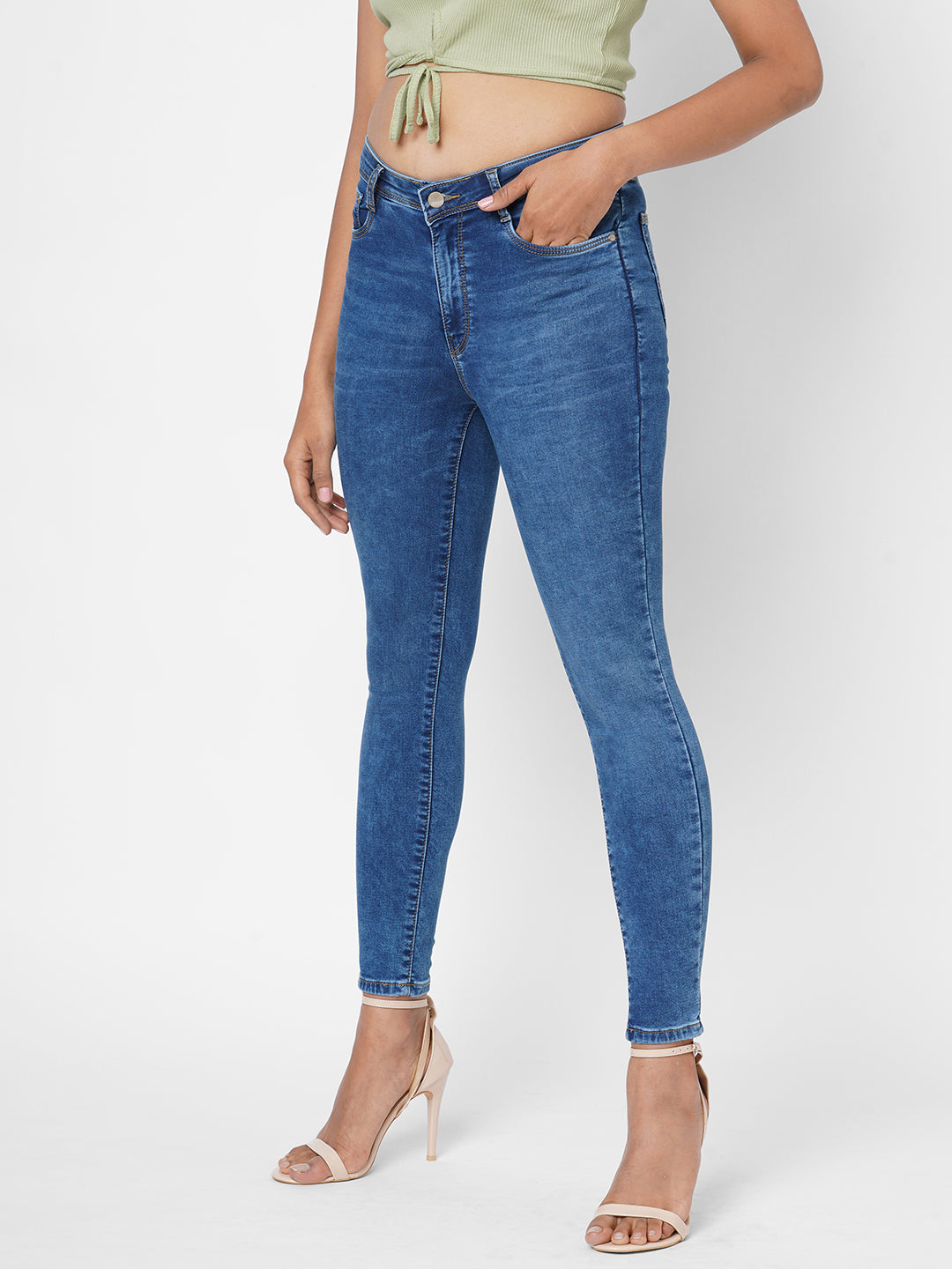 Women High-Rise Skinny Fit Jeans