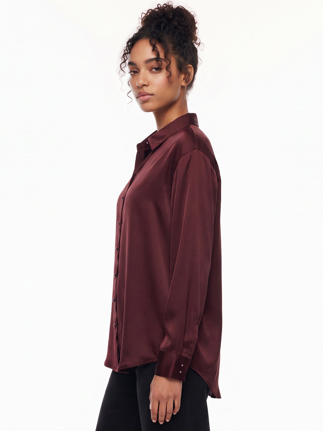 Wine Oversized Shirt
