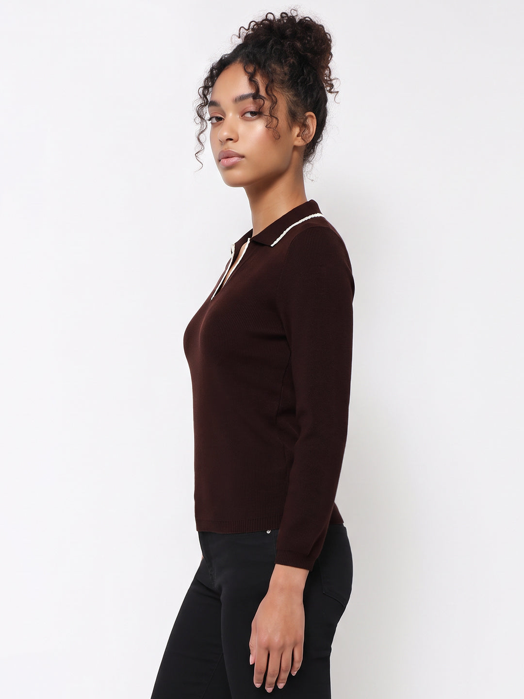 Wine Flat Knit