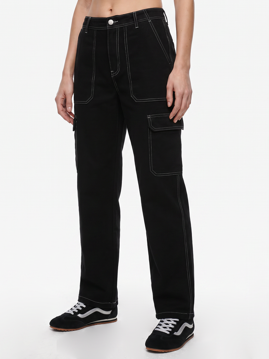Women Black Cargo