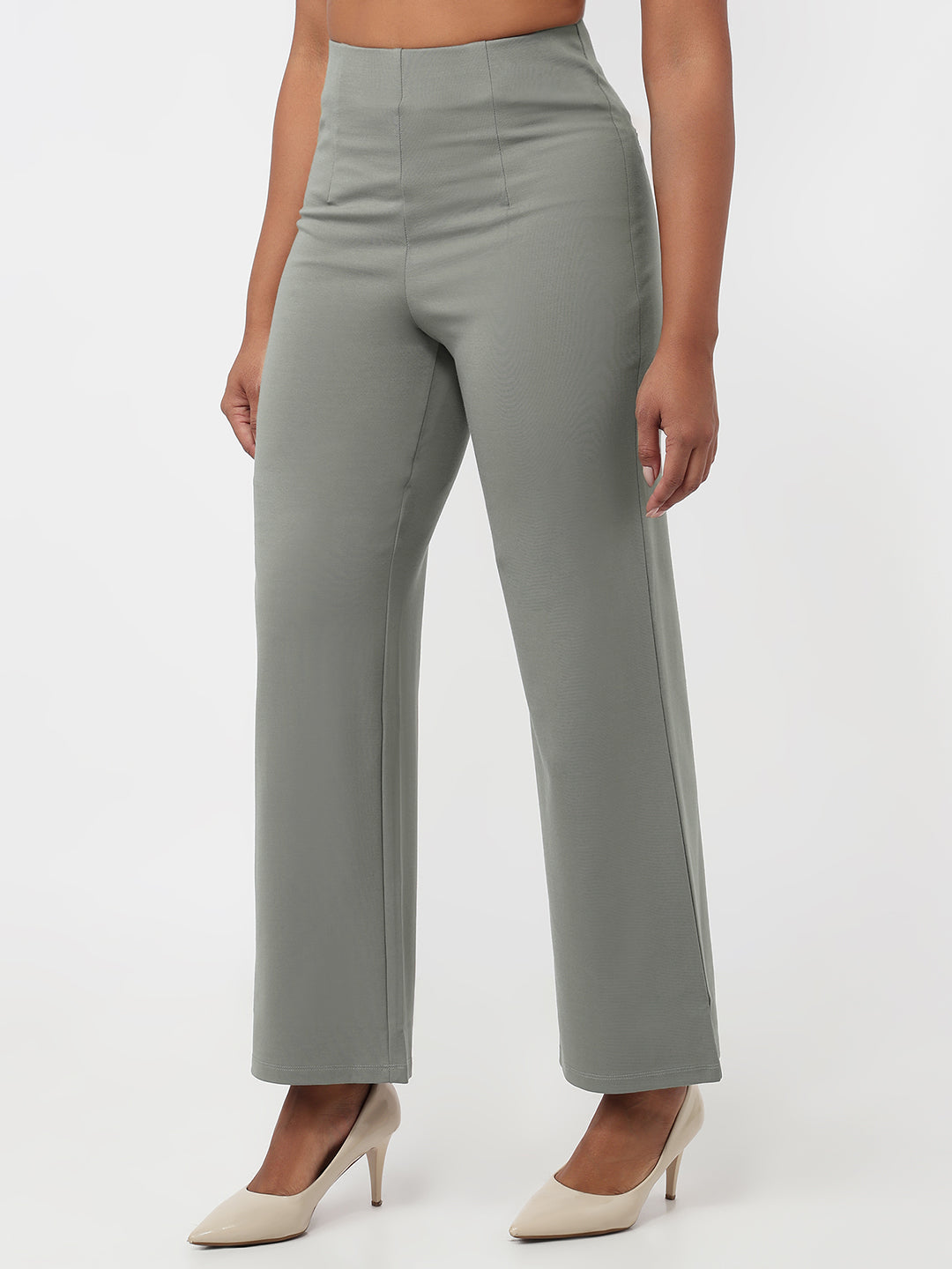 Women Oyster Wide Leg Treggings