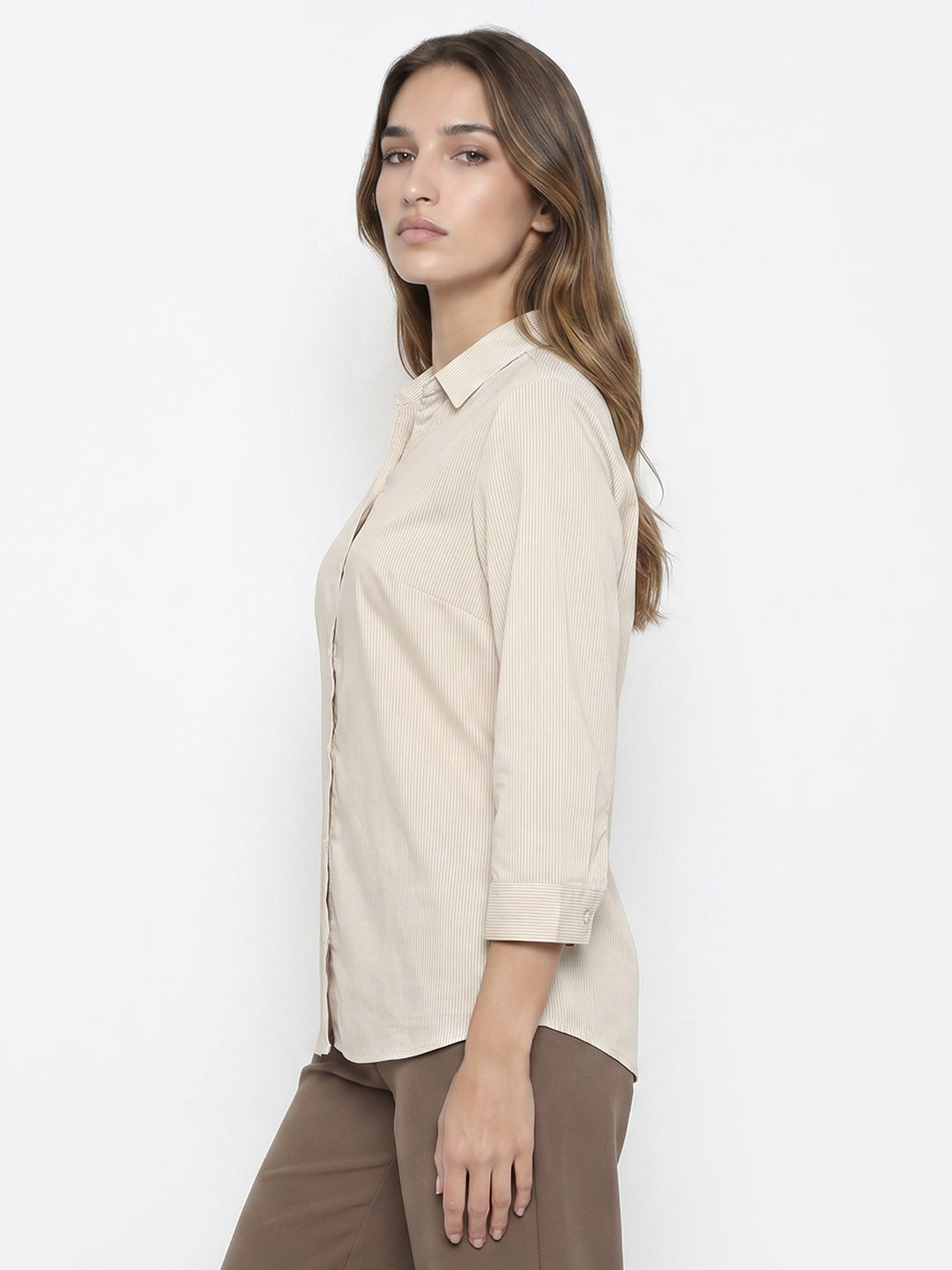 Women Beige Shirt