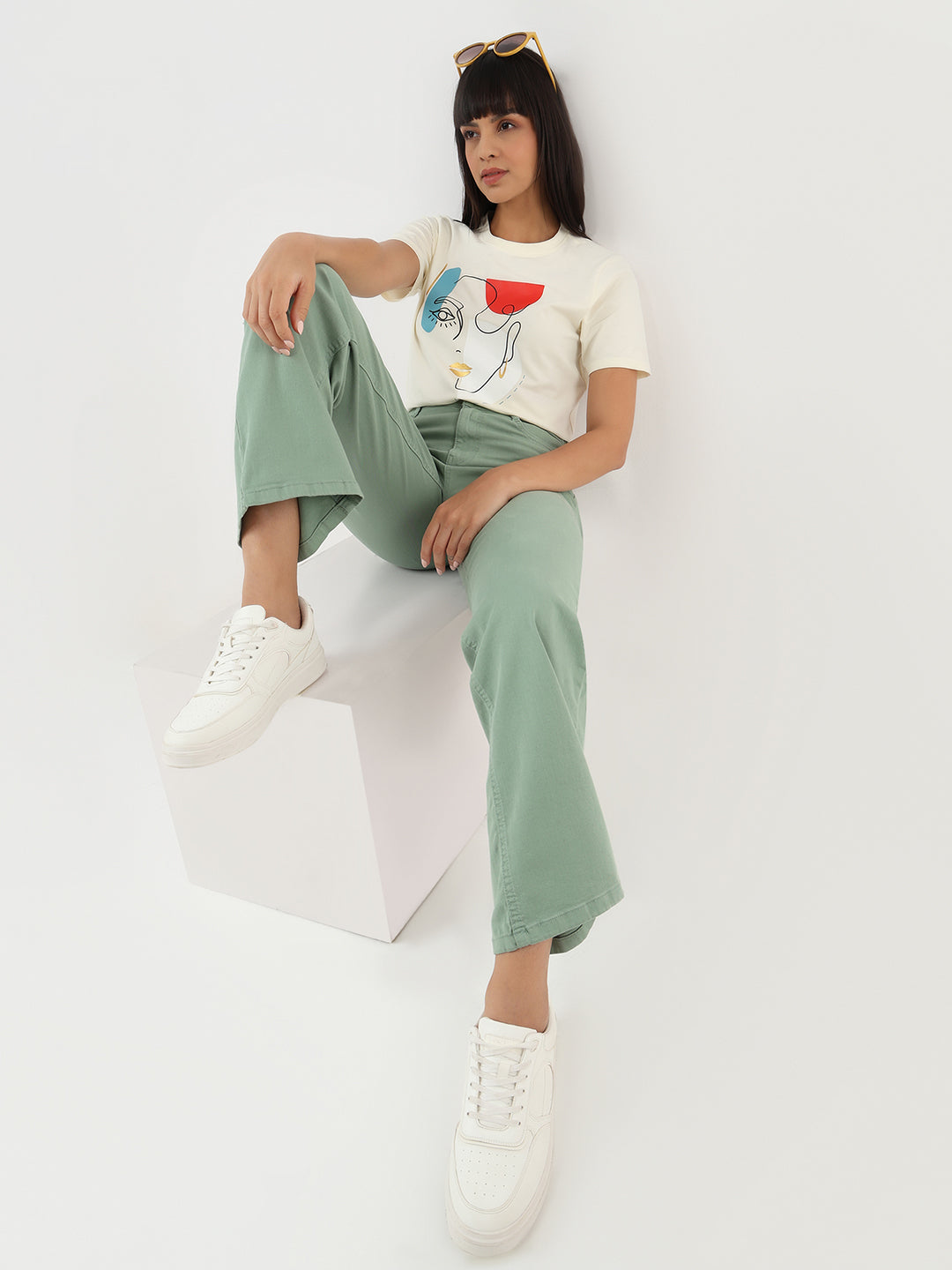 Women Ivory Graphic Tees