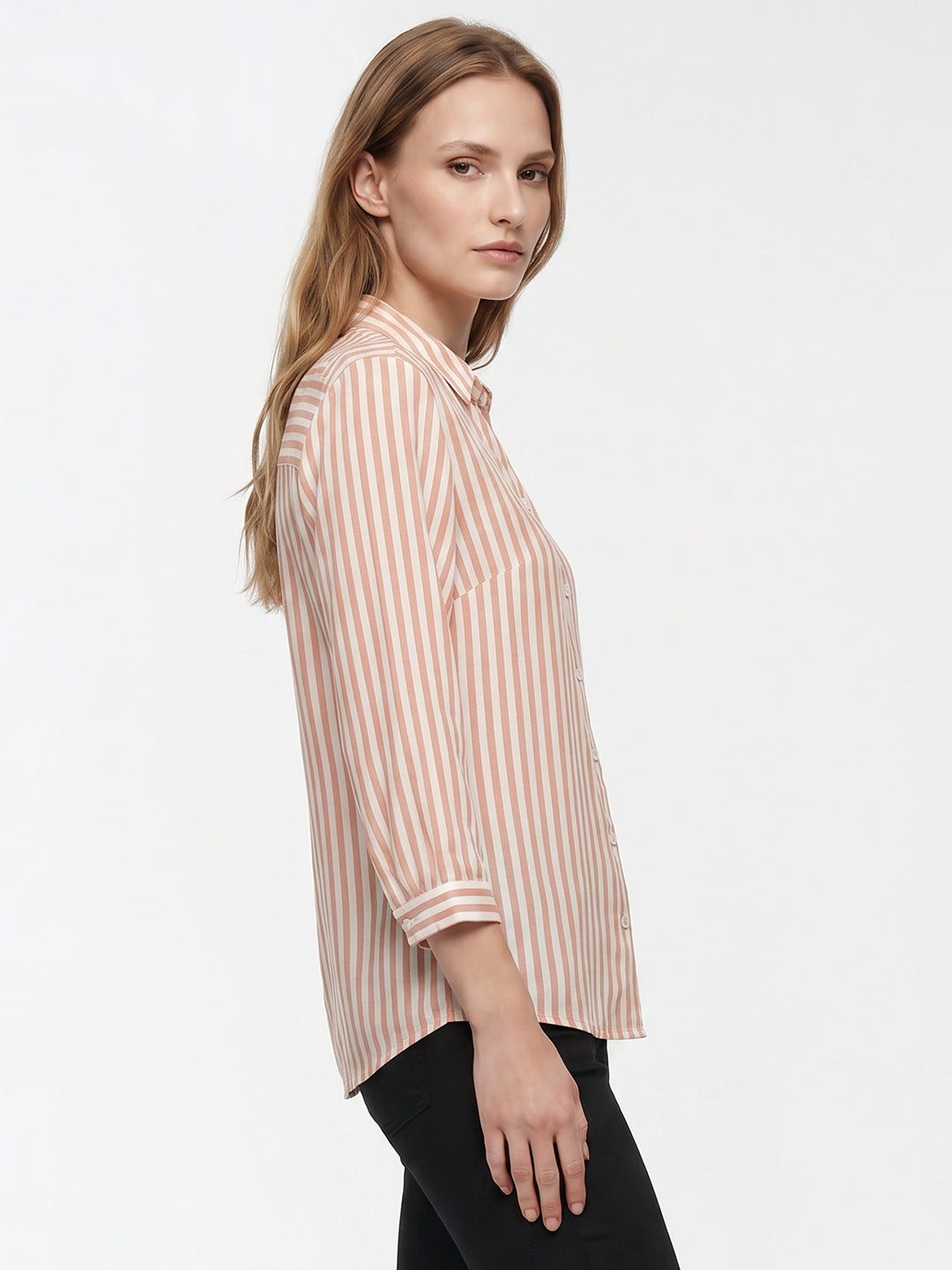 Women White/Brick Shirt