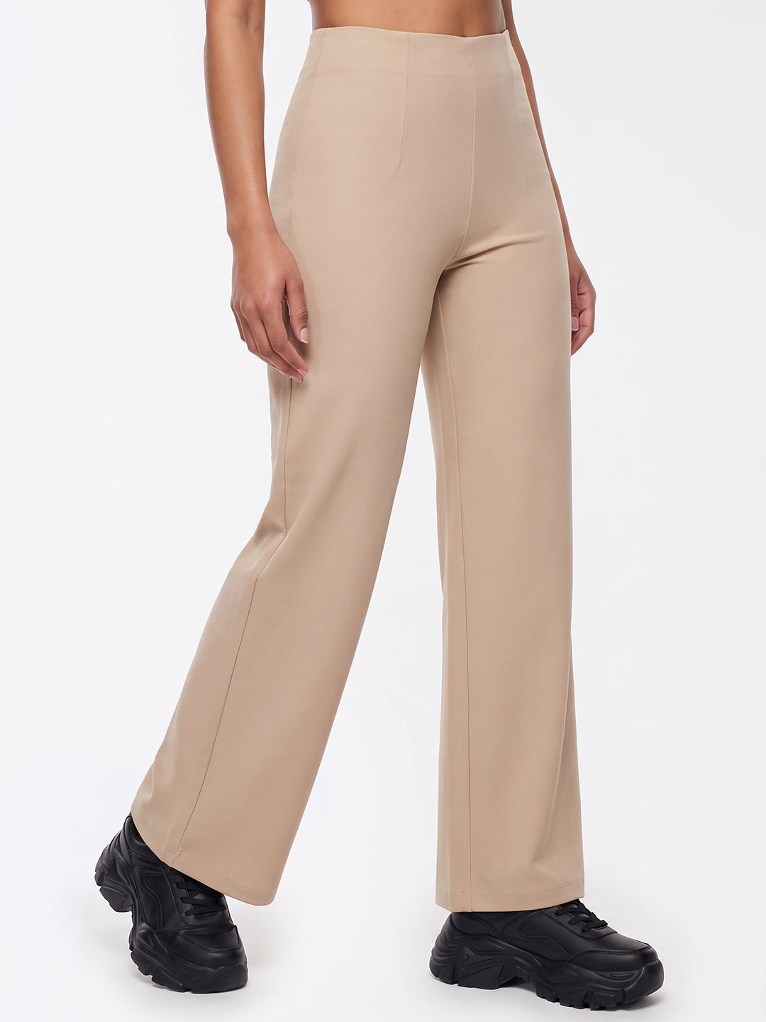 Oatmilk Super Wide Leg Treggings