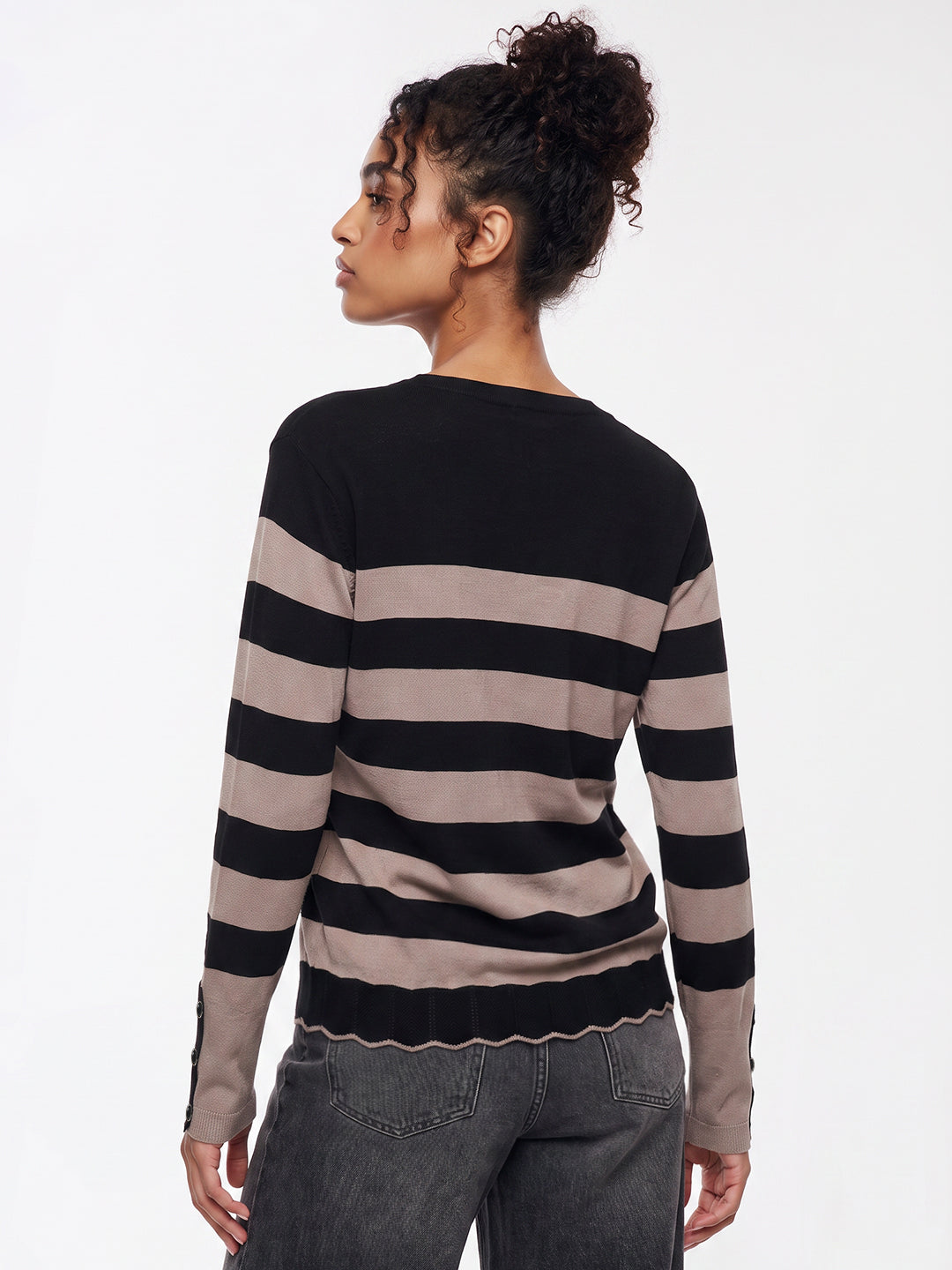 Black Summer Sand Flat Knit