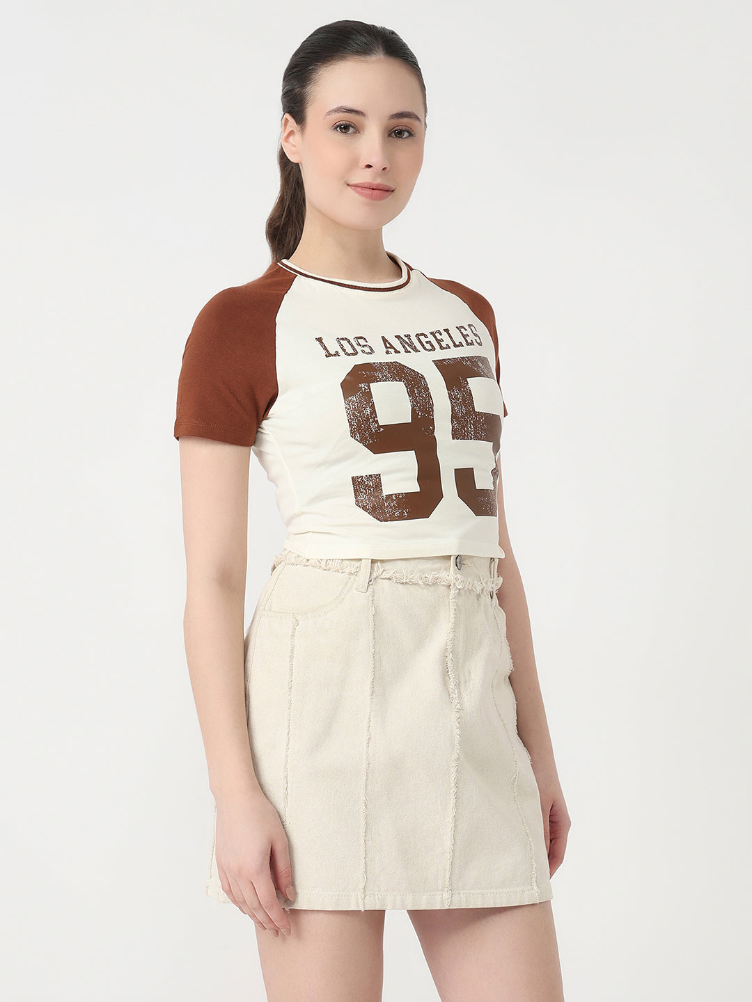 Women Ivory/Sepia Genz T-Shirt