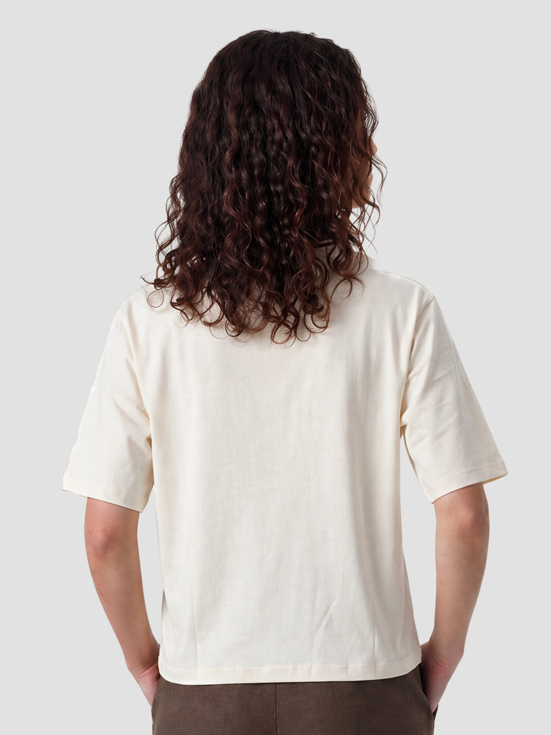 Women Ivory Crop Tees