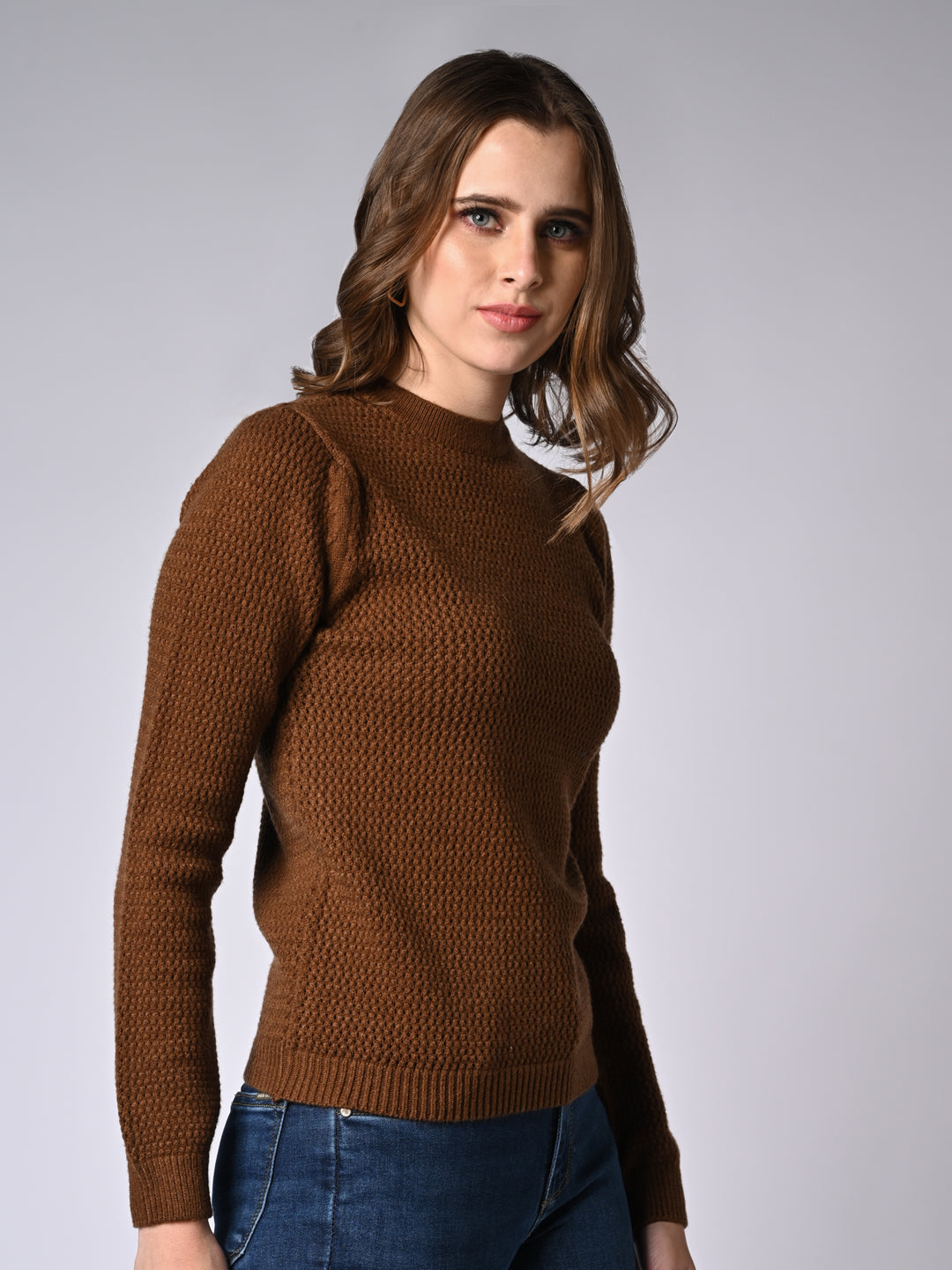 Women  Solid Slim Fit Sweater