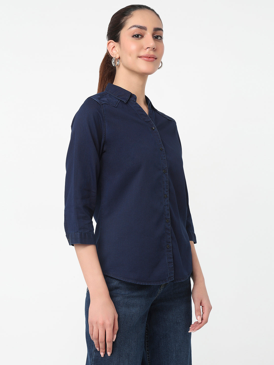 Women Ink Blue Shirt