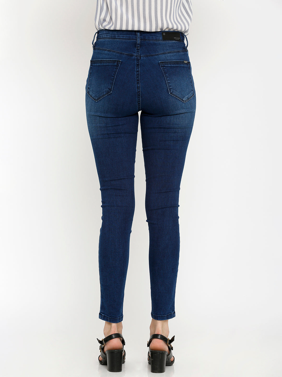 Women Blue Super High-Rise Slim Fit Jeans
