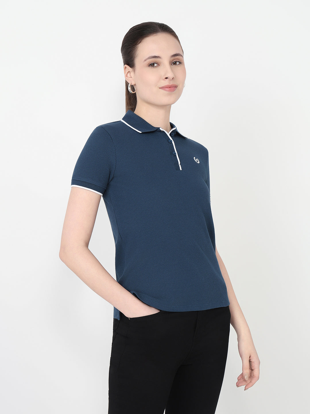 Women Airforce Slim Fit Polo T-Shirt