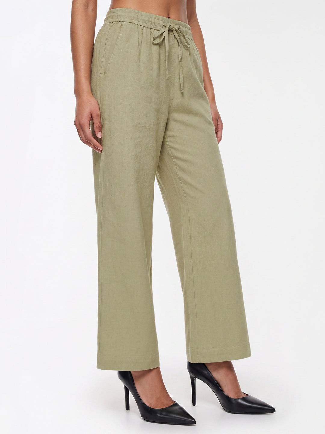 Light Olive Culottes