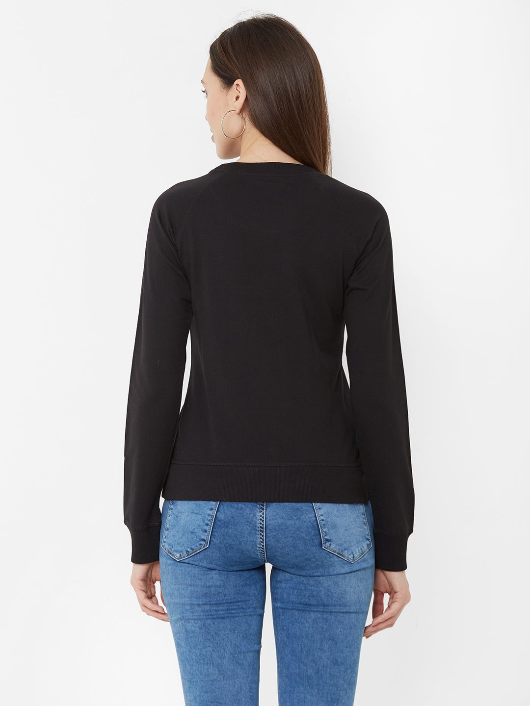 Women Black Slim T-Shirt