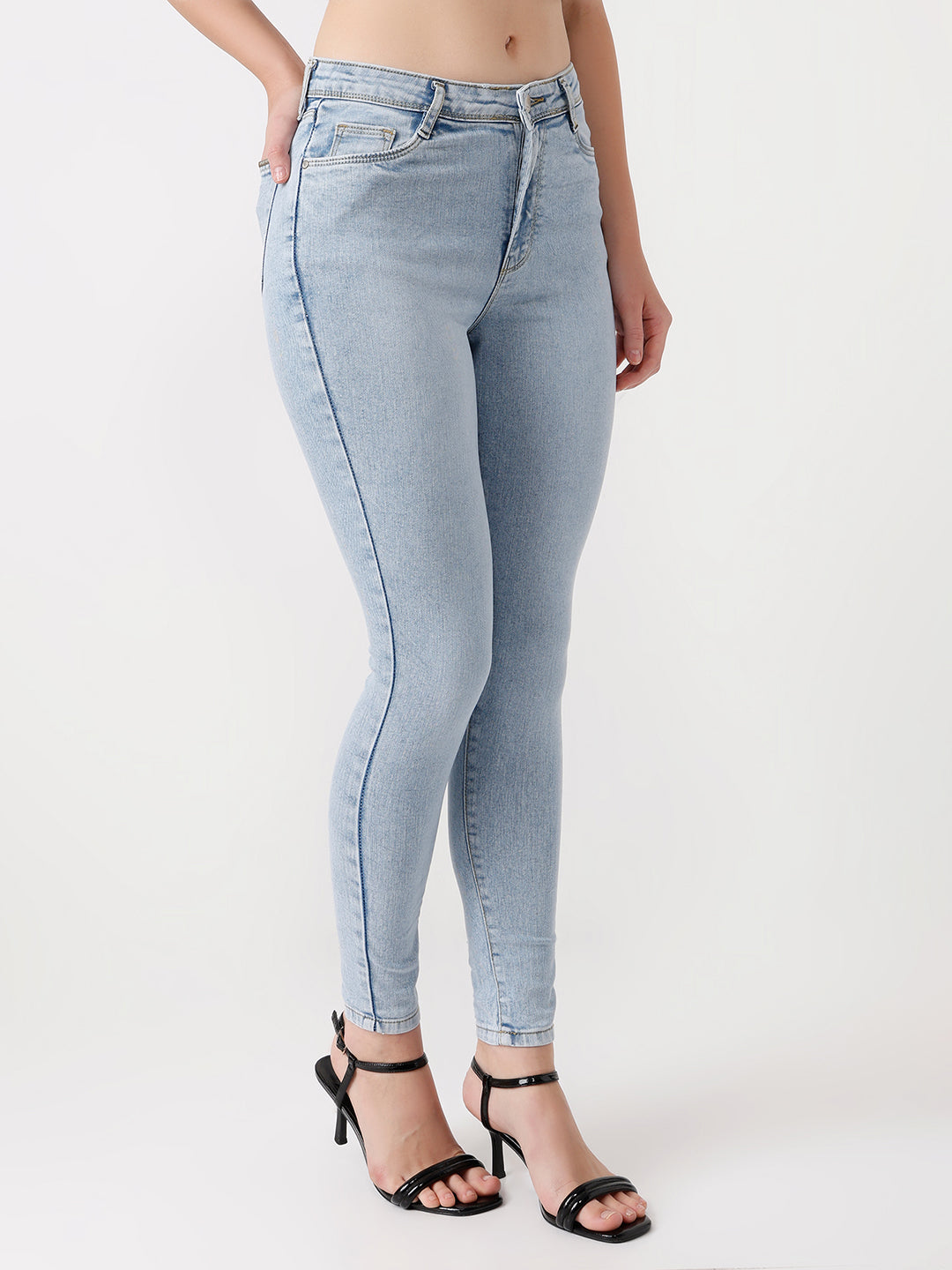 Women Blue Sky High Skinny Jeans