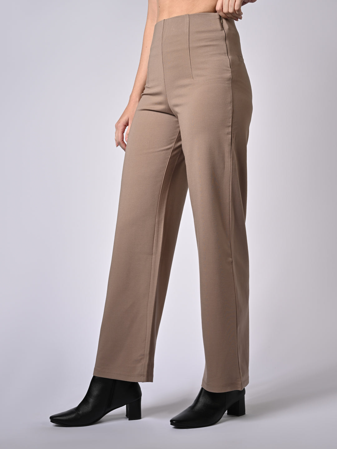Women High-Rise Wide Leg Treggings
