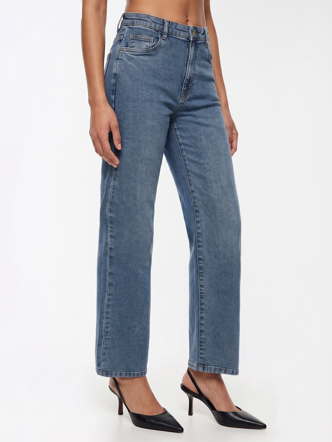 Light Blue High-Rise Baggy Jeans
