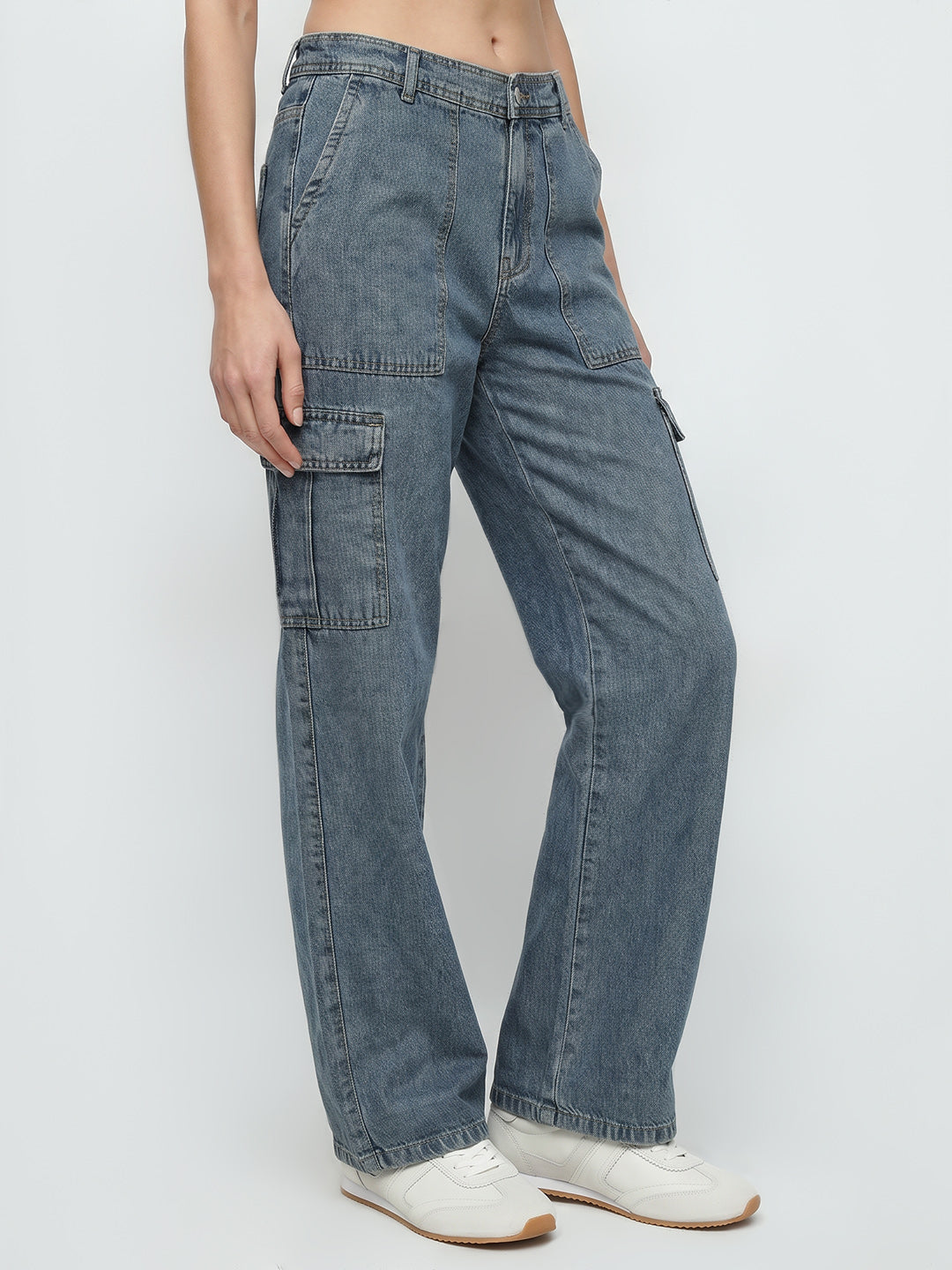 Women Blue Cargo