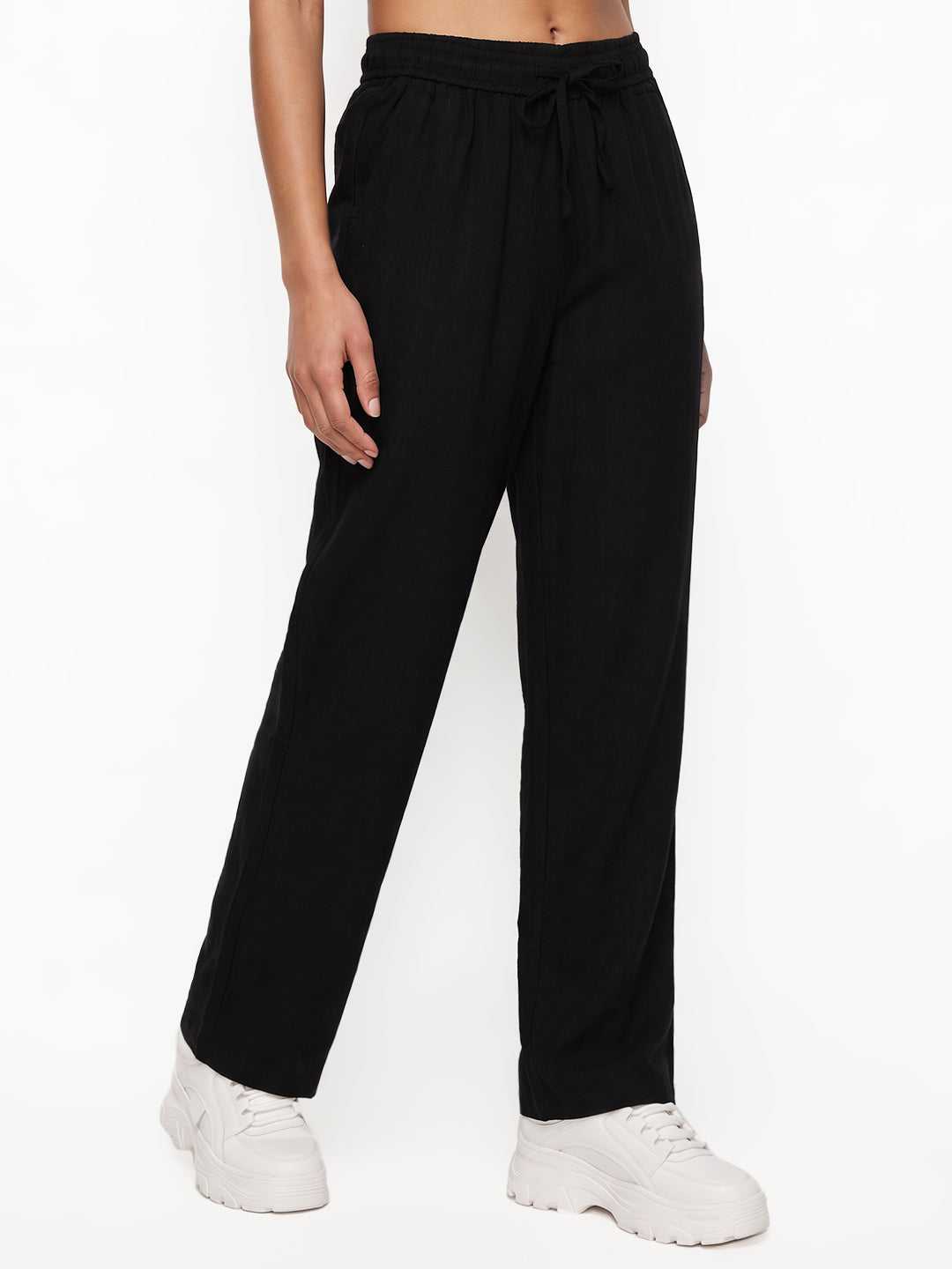 Solid Black Trouser