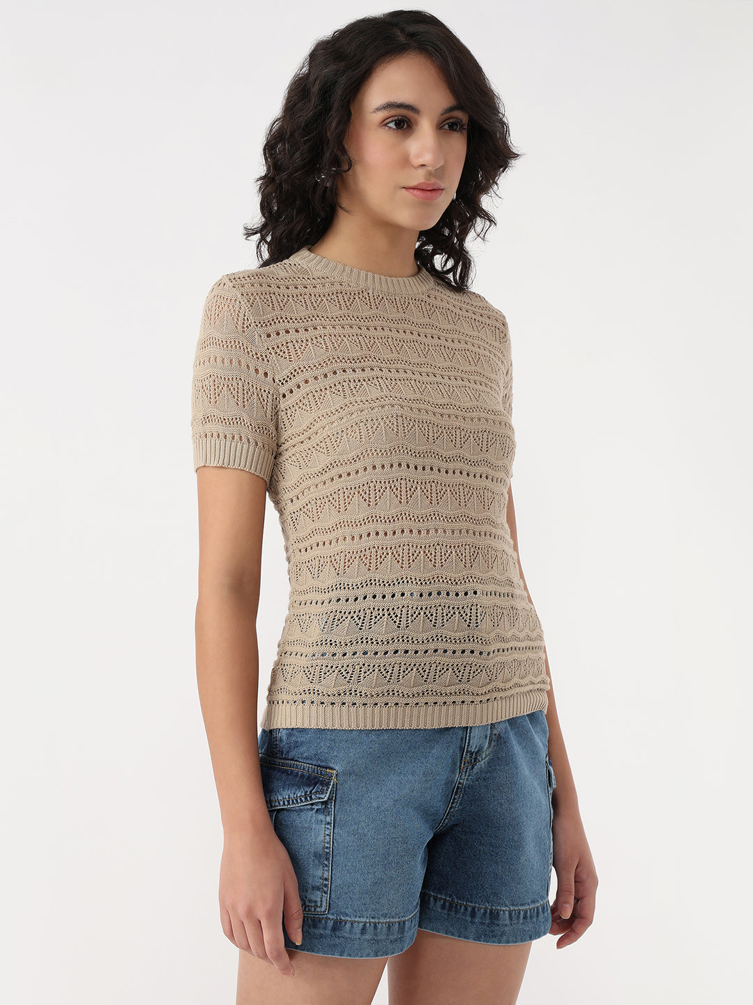 Women Summer Sand Slim Flat Knit