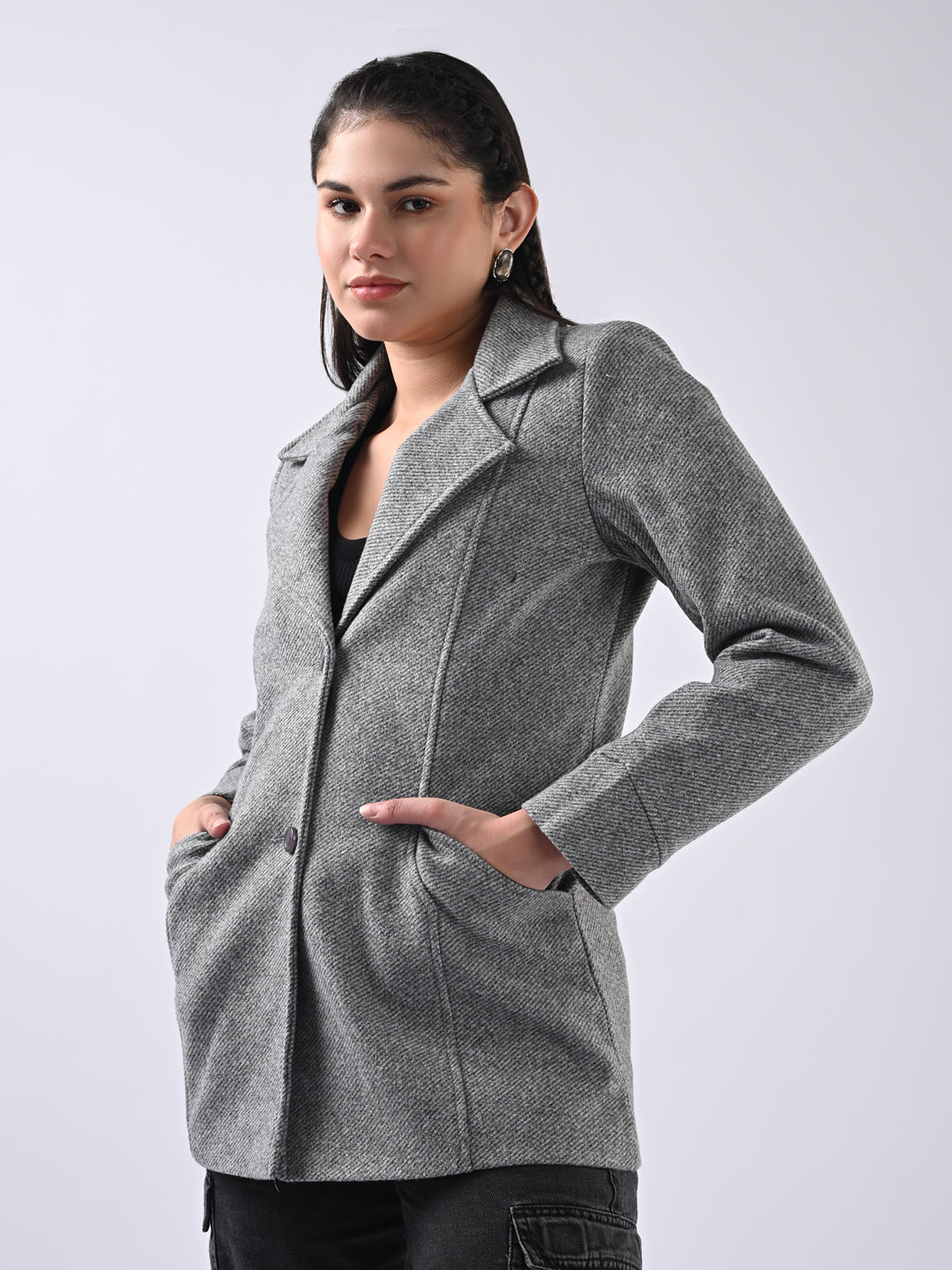 Women Dark Grey Coat