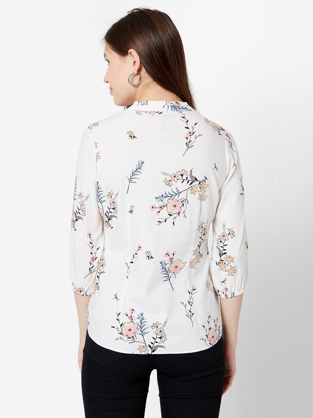 Women Off White Top