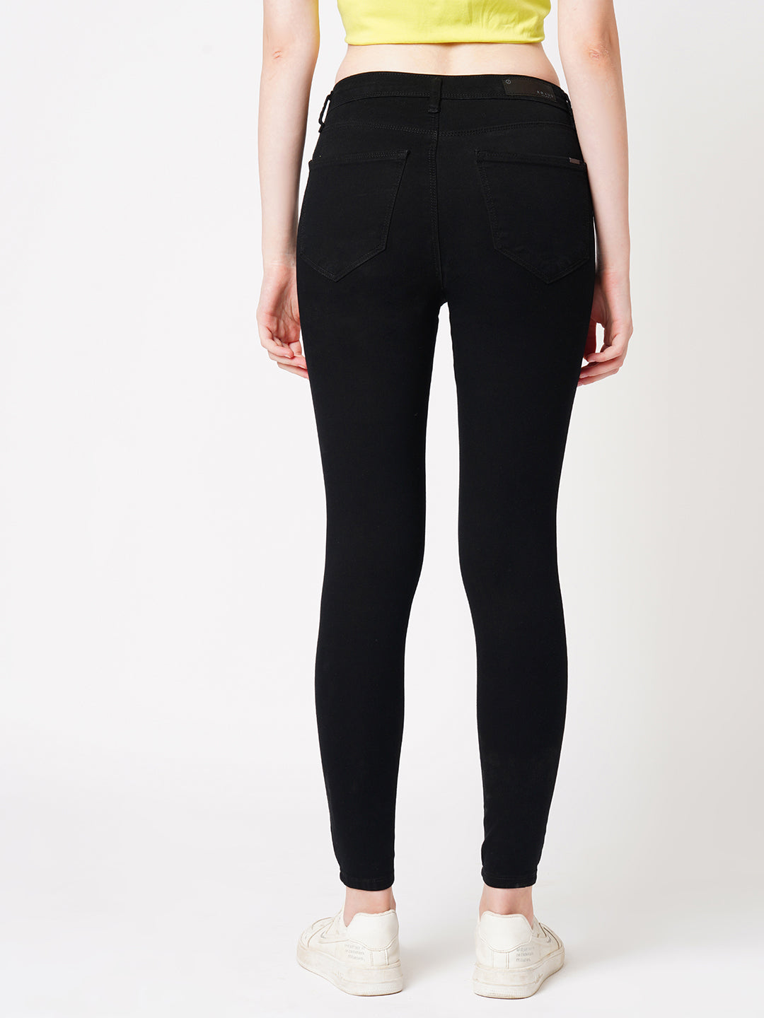 Women Black High-Rise Skinny Jeans