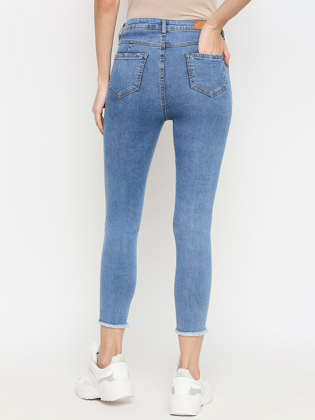 Women Blue Super High-Rise Super Skinny Jeans