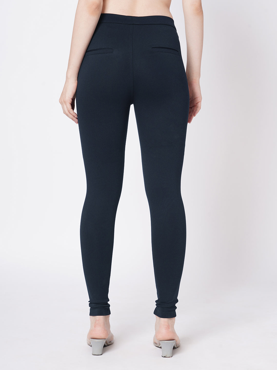 Women Navy Skinny Treggings
