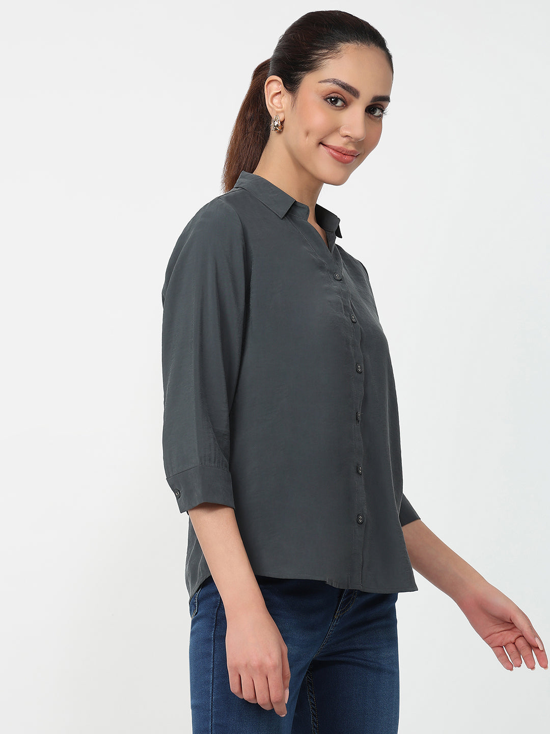 Women Dark Slate Shirt