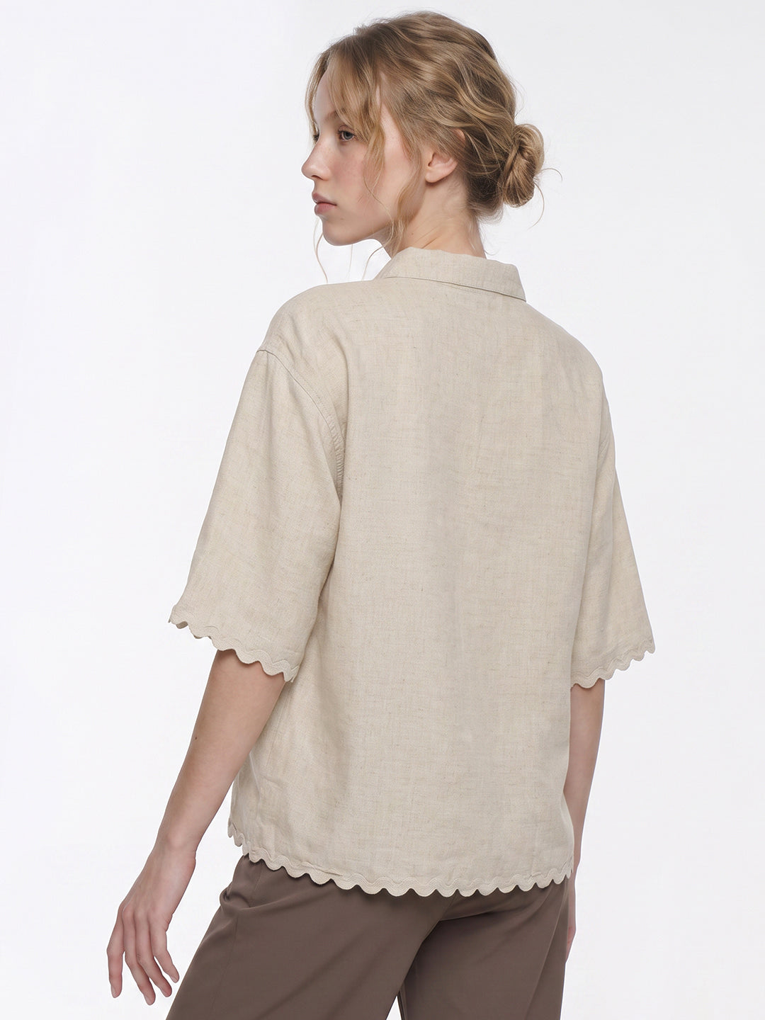 Natural Crop Shirt