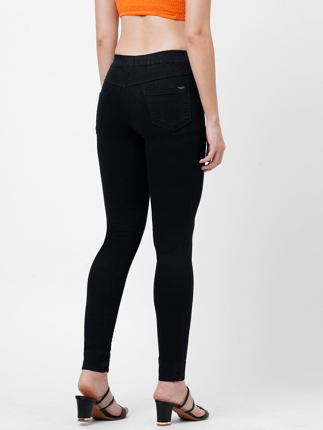 Women Mid-Rise Skinny Fit Denim Legging