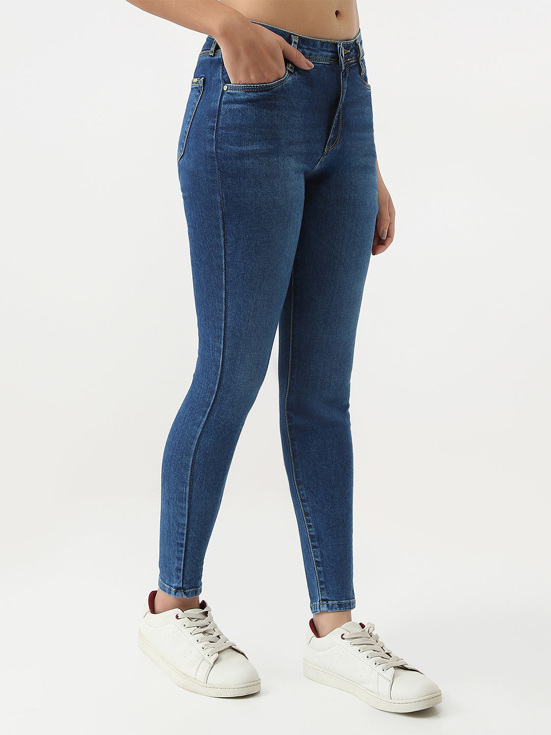 Women Blue Sky High Skinny Jeans
