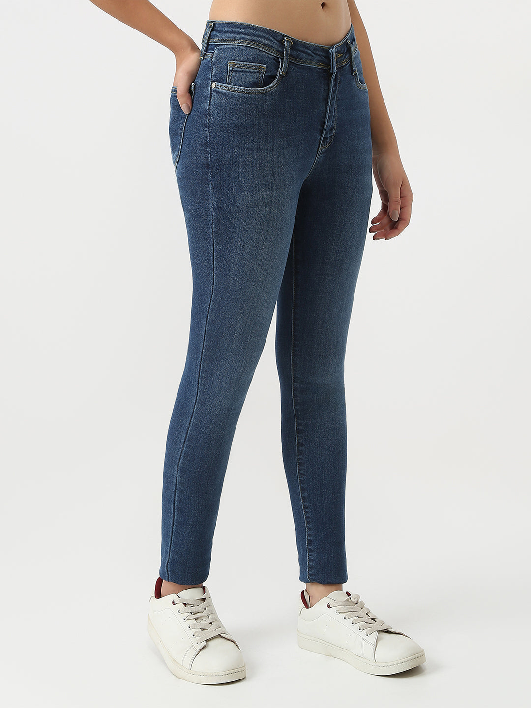 Women Blue Sky High Skinny Jeans