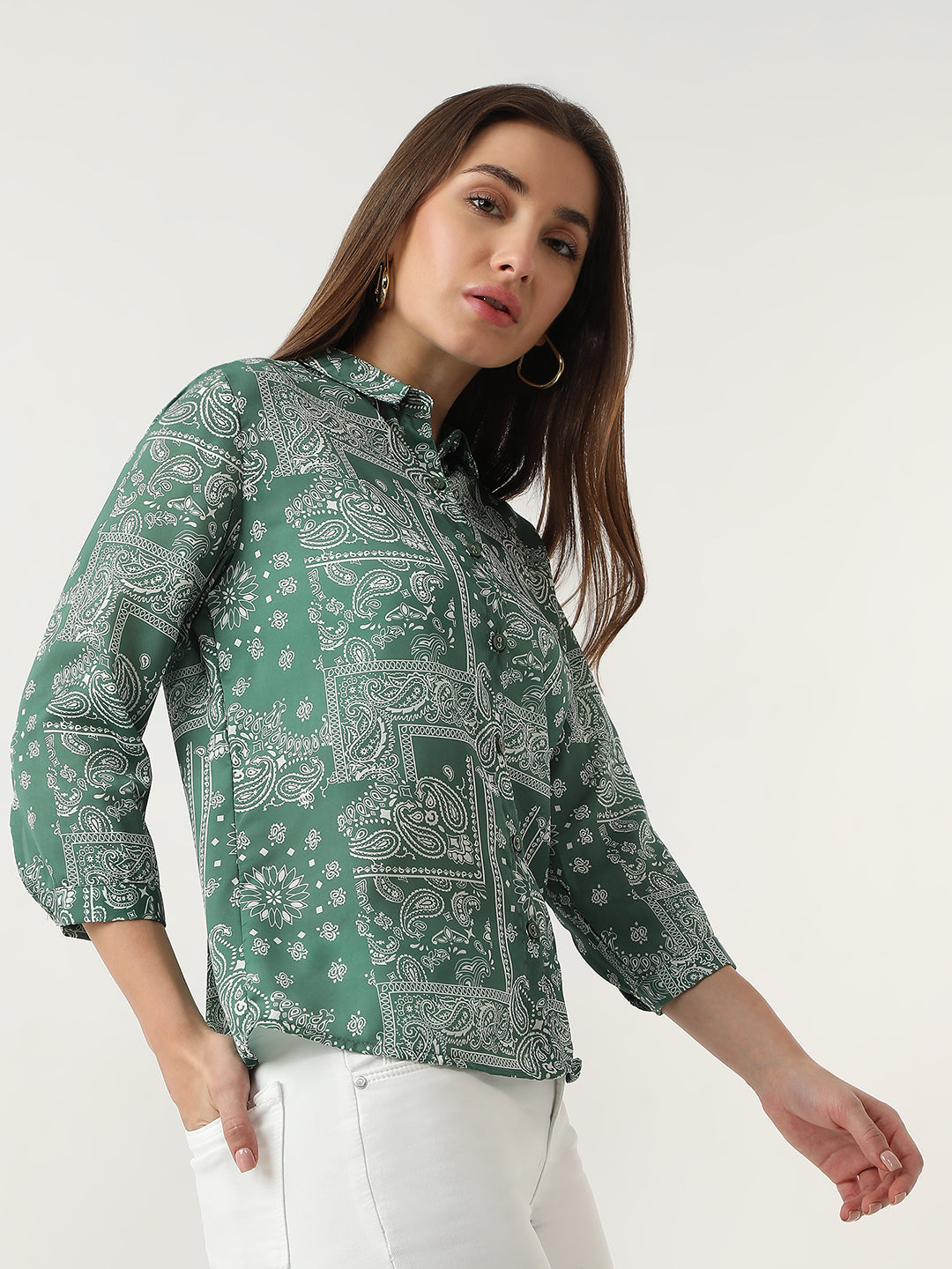 Women Jade Printed Shirt
